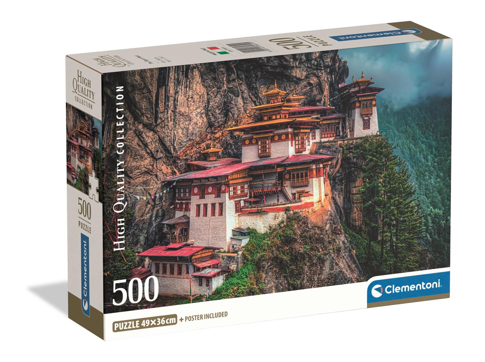 PUZZLE CLEMENTONI THE TIGER'S NEST 500 PE&Ccedil;AS image number 0