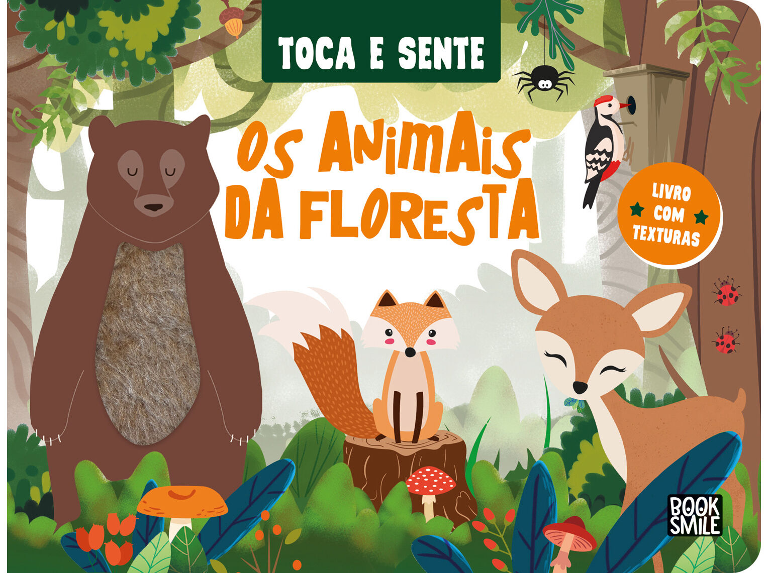 LIVRO TOCA E SENTE - OS ANIMAIS DA FLORESTA DE FIONA HUISMAN image number 0
