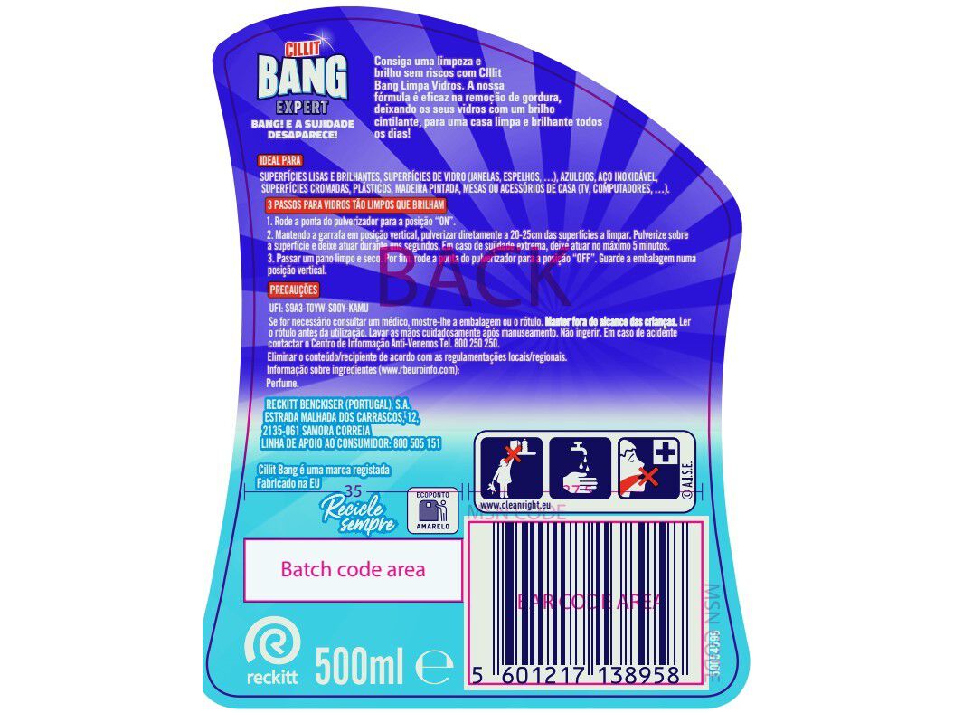 LIMPA VIDROS CILLIT BANG EXPERT 500ML image number 1