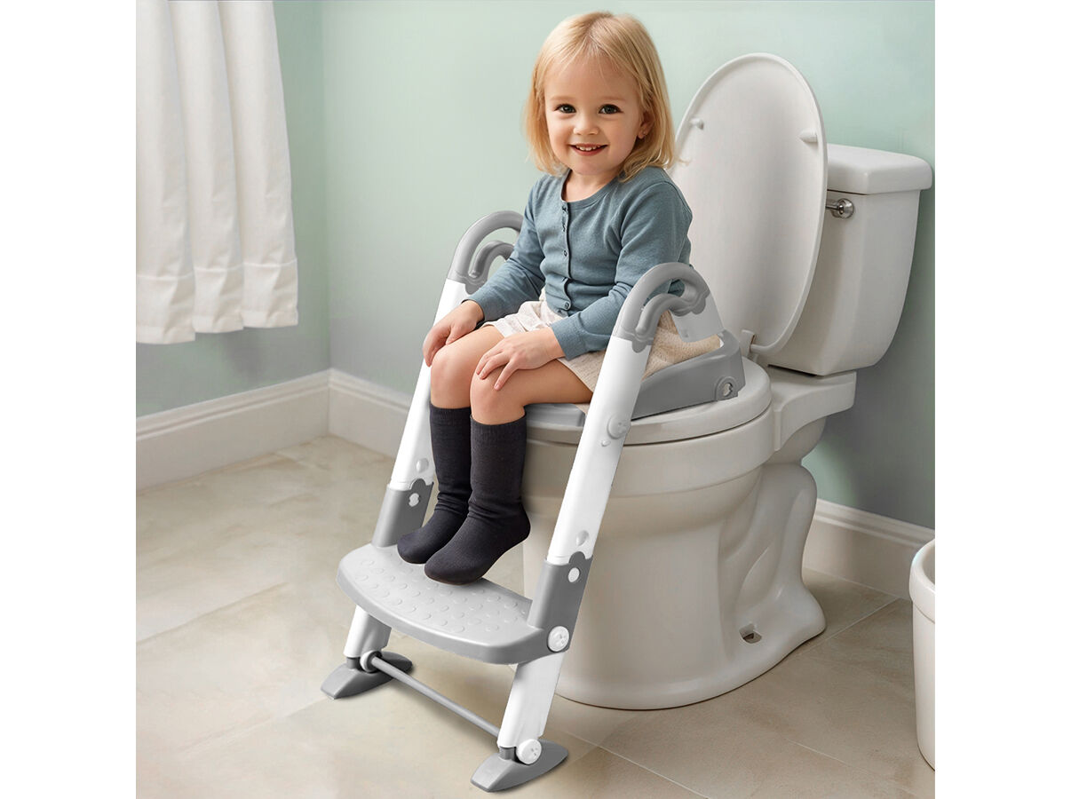 ESCADA PARA WC 3 EM 1 ASALVO BRANCO/CINZENTO image number 4