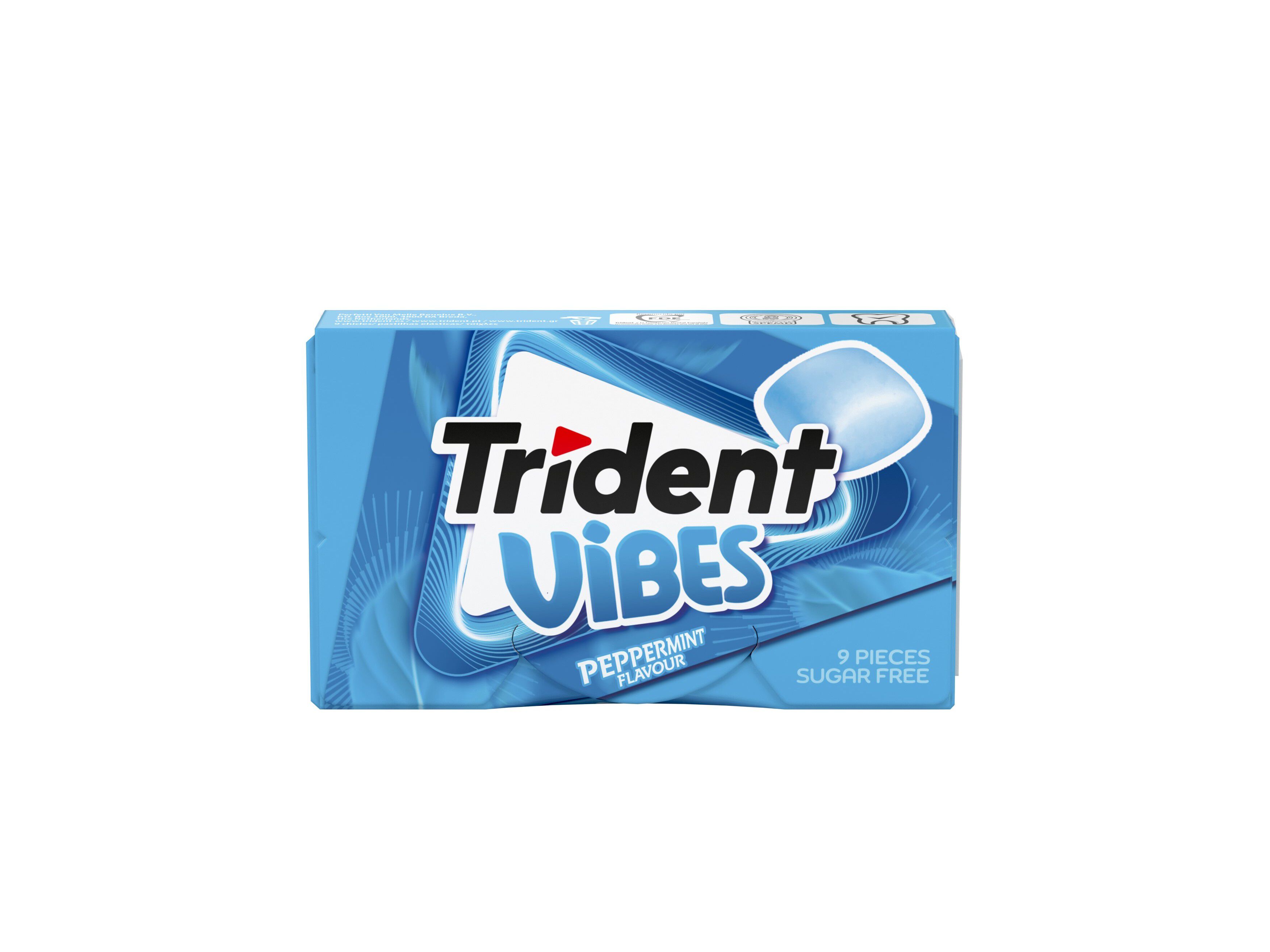 PASTILHAS SEM A&Ccedil;&Uacute;CAR TRIDENT VIBES CLUTCH PEPPERMINT 21GR image number 0