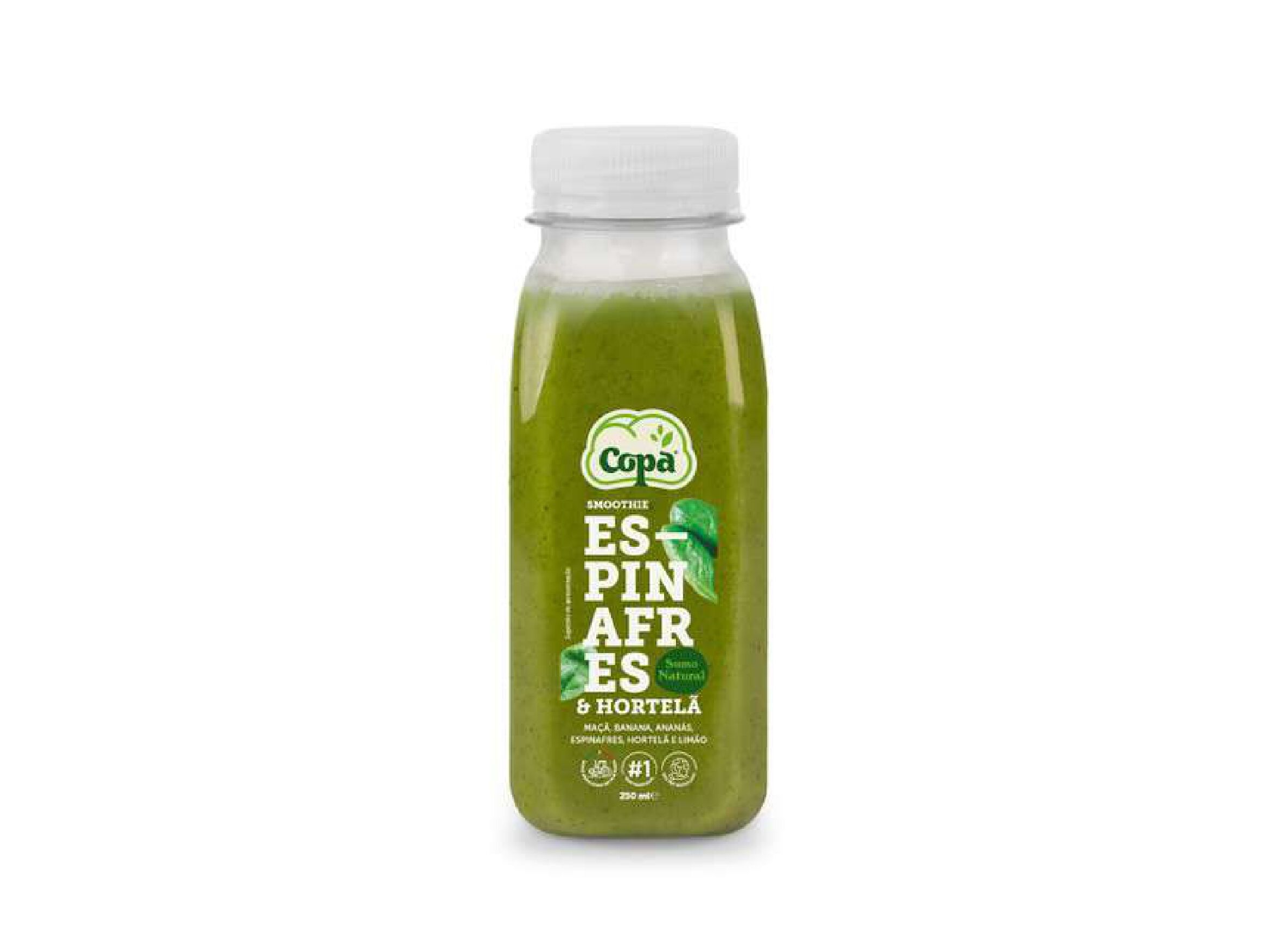 SUMO ESPINAFRE E HORTEL&Atilde; COPA (SDR) 250 ML