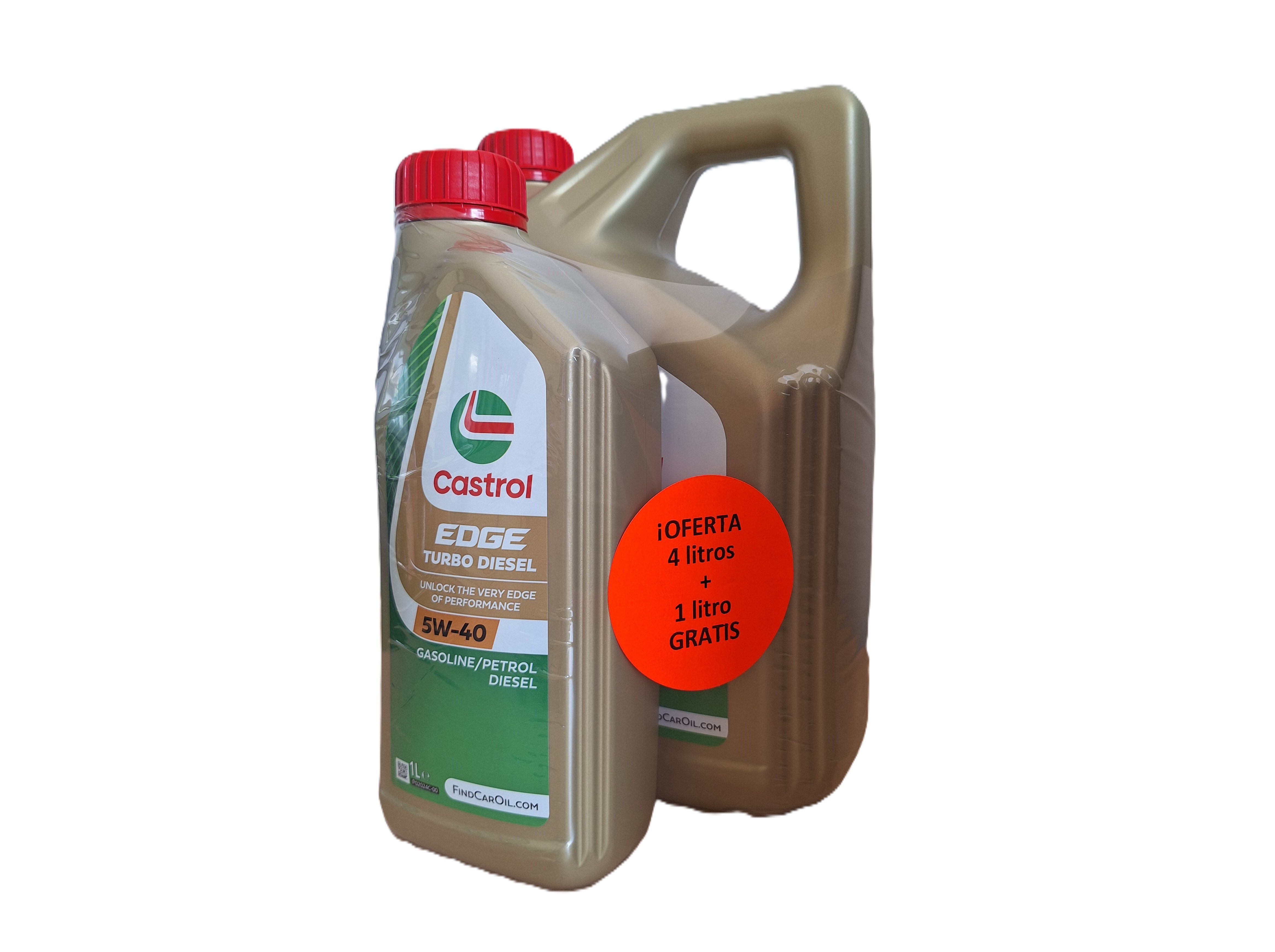 &Oacute;LEO DE MOTOR CASTROL EDGE TD 5W40 4+1L image number 1