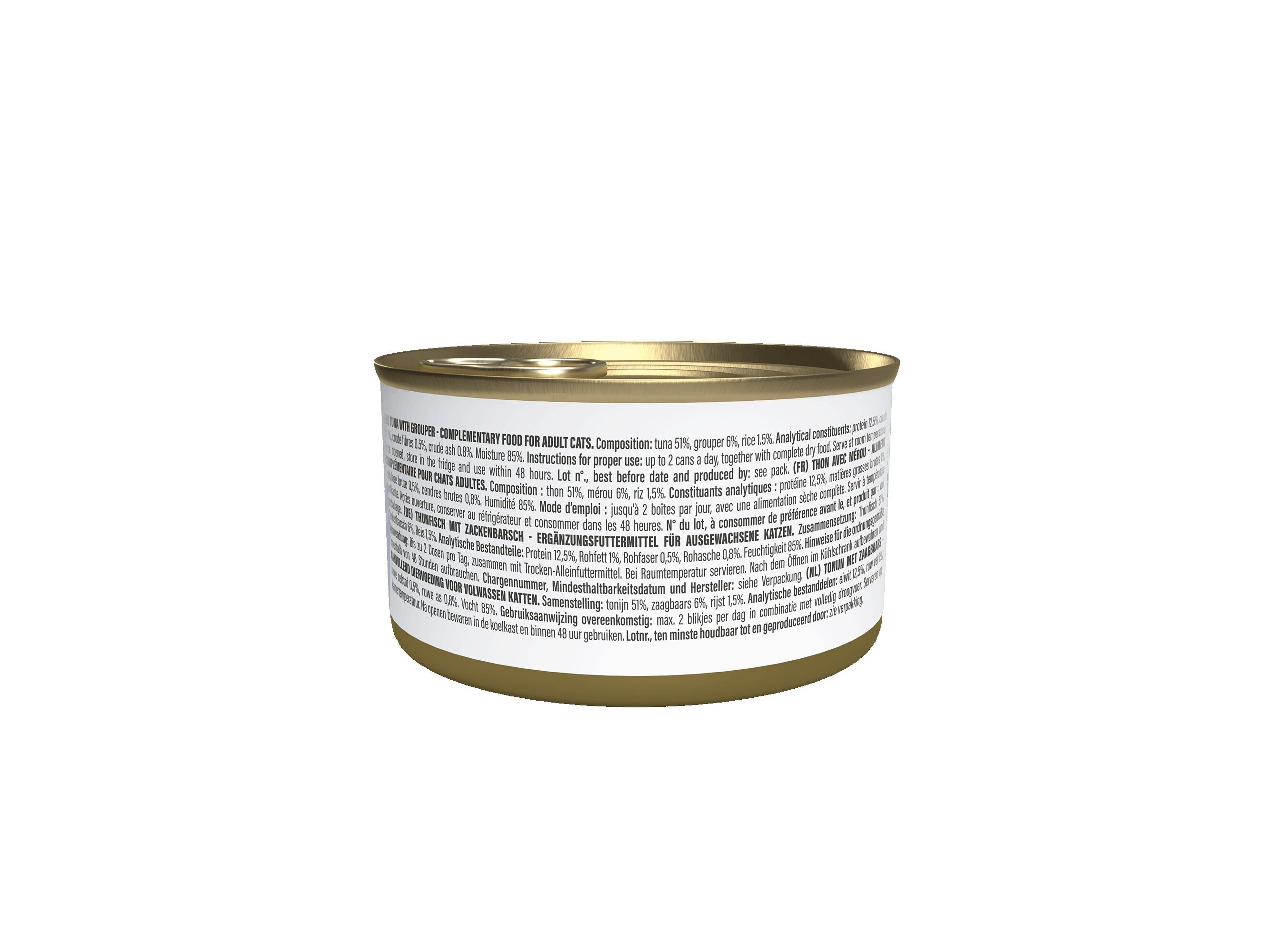 COMIDA H&Uacute;MIDA GATO SCHESIR ATUM/CHERNE 70G image number 1