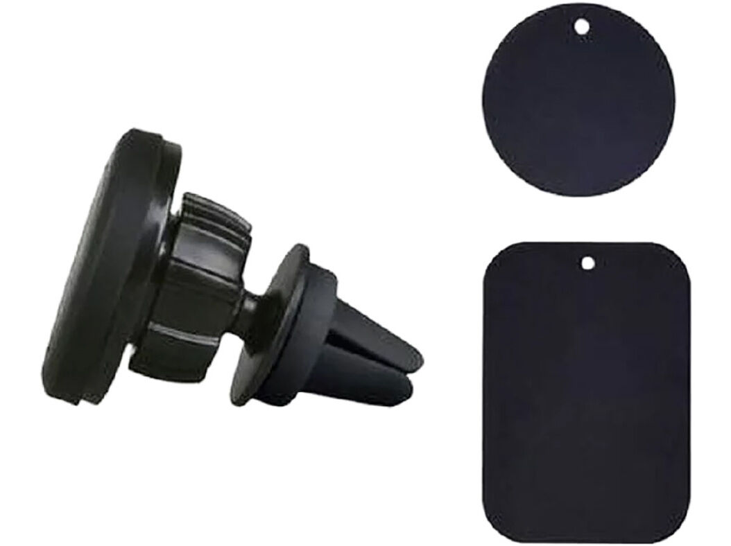SUPORTE TELEM&Oacute;VEL PARA CARRO QILIVE 600083079 MAGNETICO PRETO