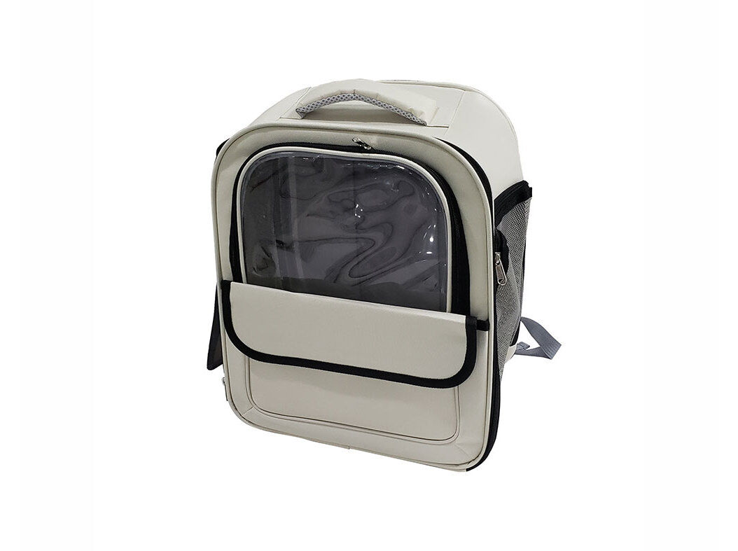 MOCHILA TRANSPORTADORA BRANCA PARA PET image number 0