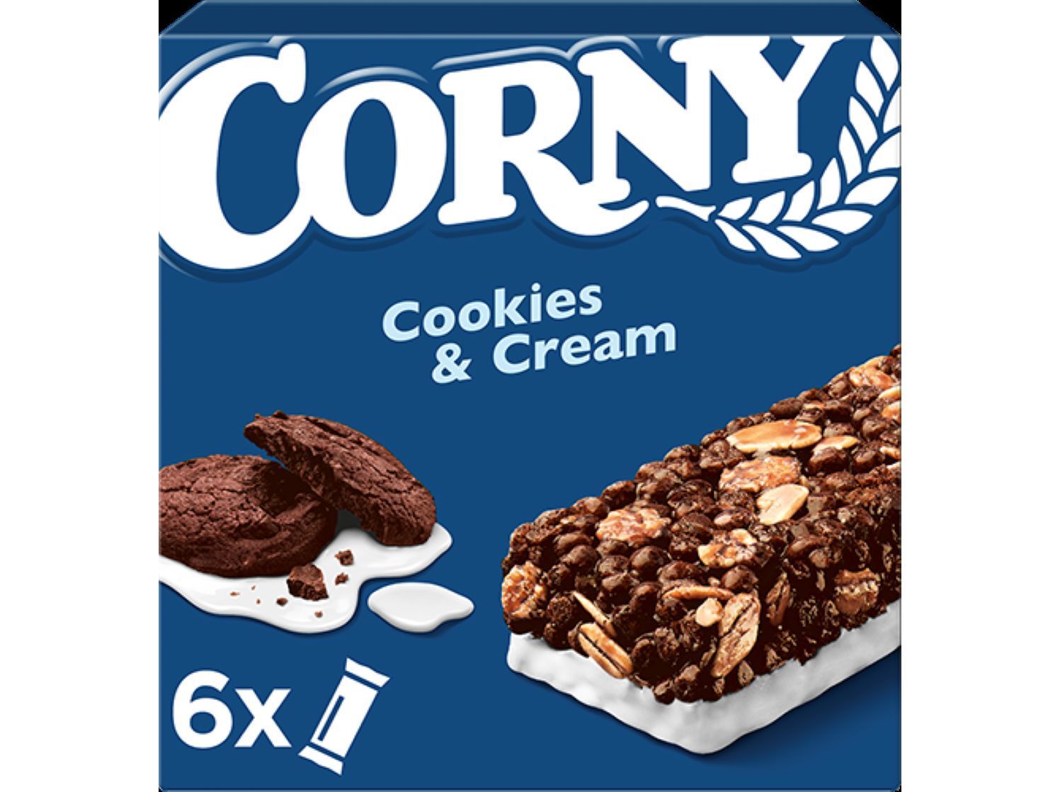 BARRA DE CEREAIS CORNY COOKIES & CREAM 6X23G image number 0