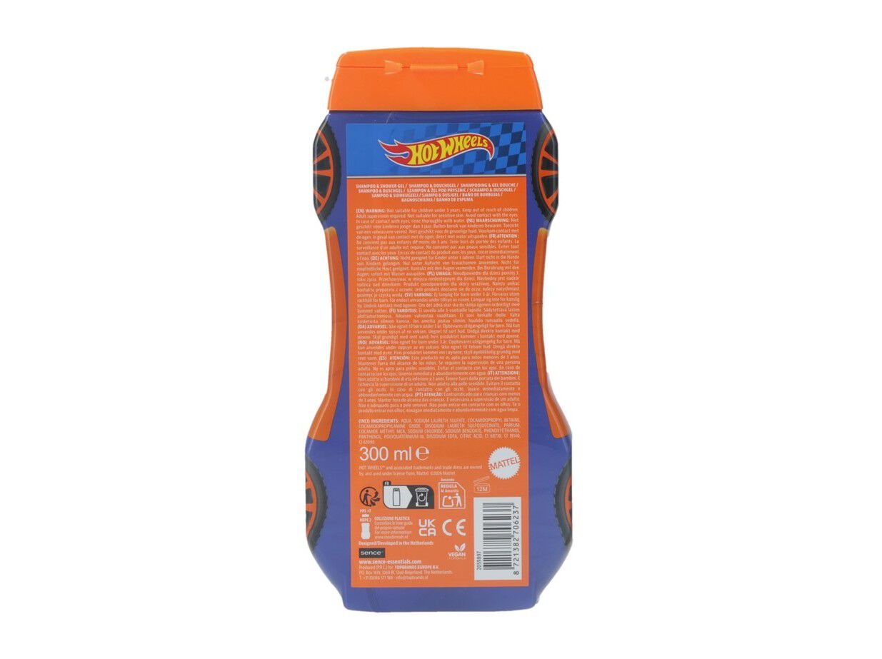 GEL DE BANHO SENCE HOT WEELS 300 ML image number 3