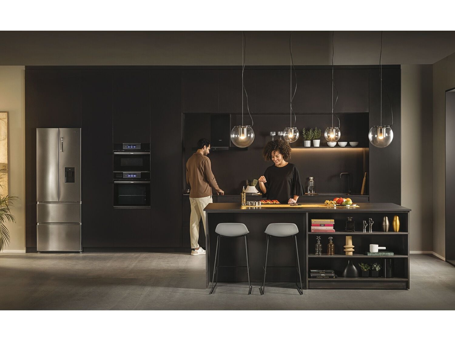 FRIGOR&Iacute;FICO AMERICANO HAIER HFW7720EWMP DISPENSADOR &Aacute;GUA E 477L image number 8