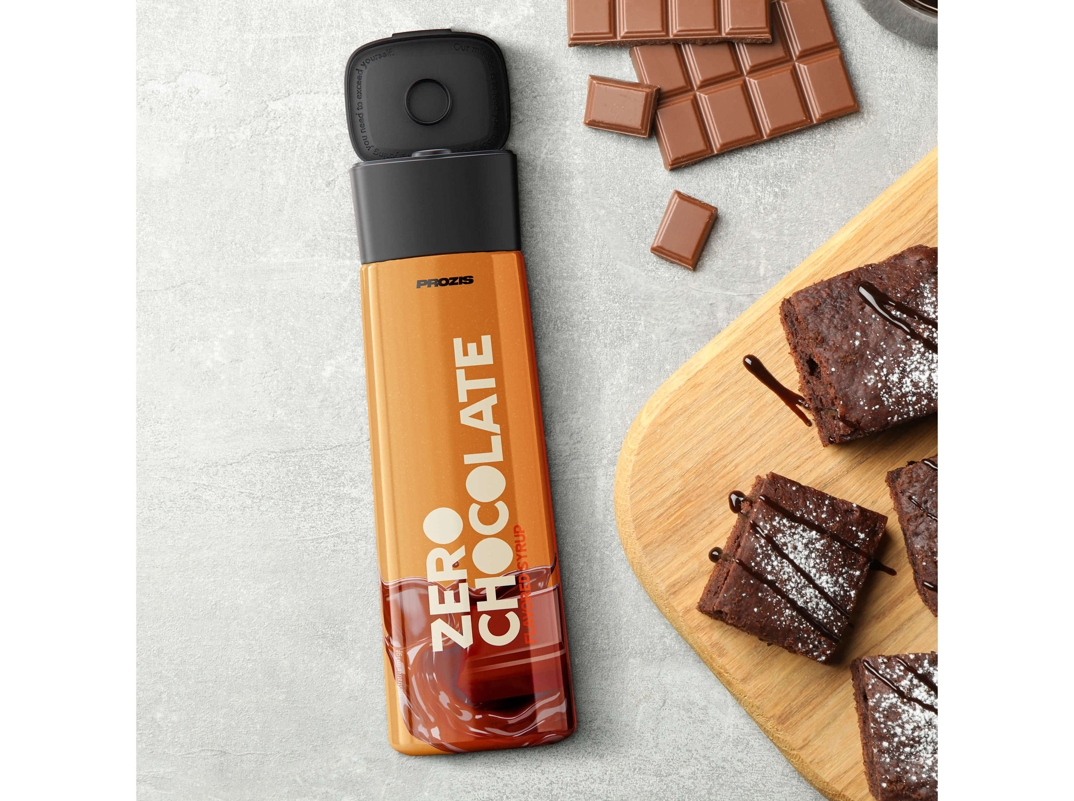 XAROPE ZERO PROZIS CHOCOLATE 355G image number 1