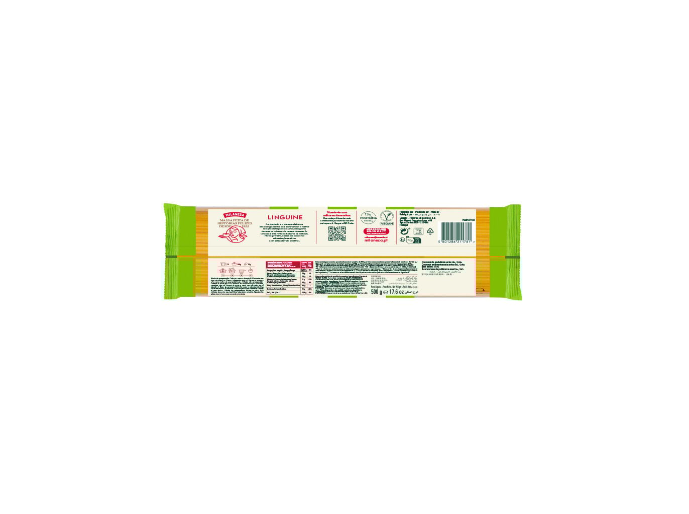 MASSA MILANEZA LINGUINE 500G image number 1