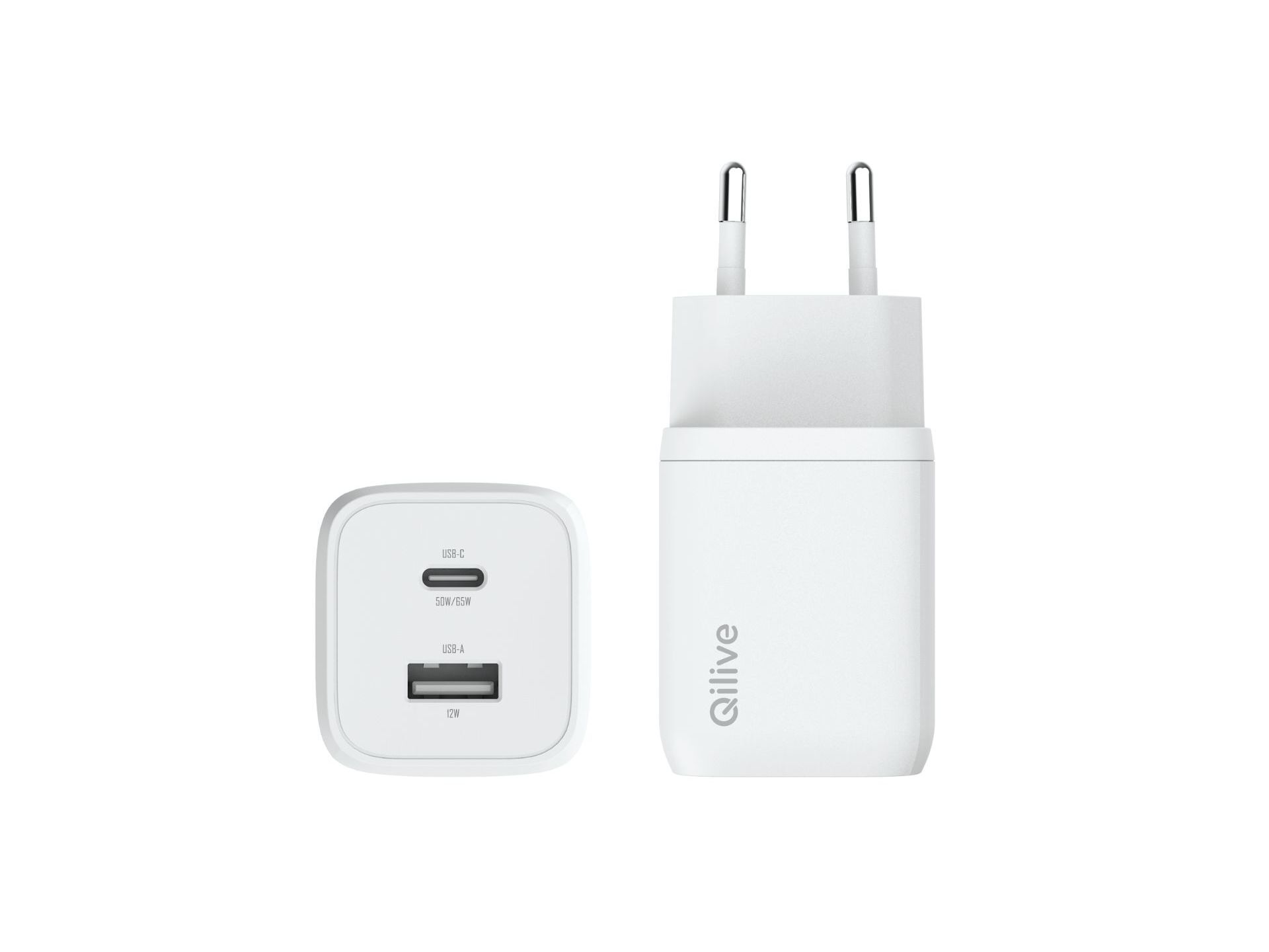 CARREGADOR QILIVE 600183067 BR 1 USBA-1 USBC 65W