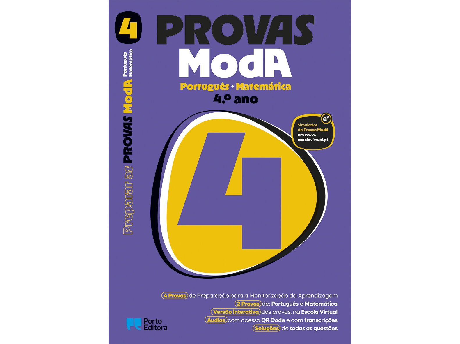 LIVRO PREPARAR AS PROVAS MODA PORTUGU&Ecirc;S E MATEM&Aacute;TICA - 4.&ordm; ANO image number 0