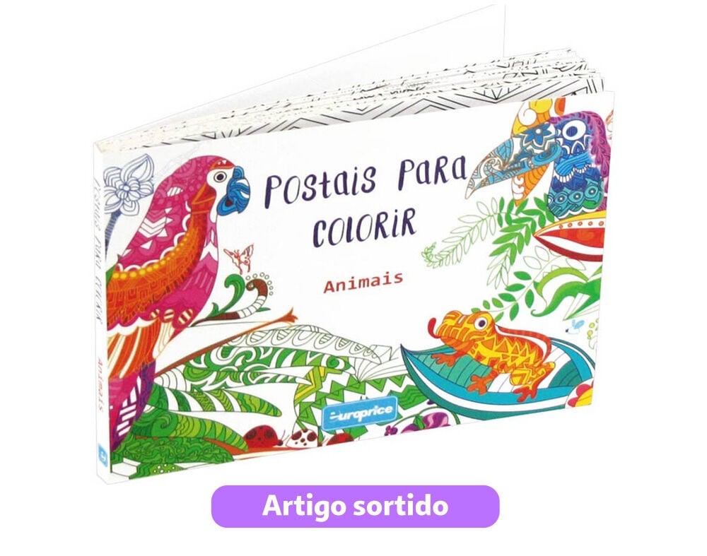 POSTAIS PARA COLORIR - MODELOS SORTIDOS image number 3