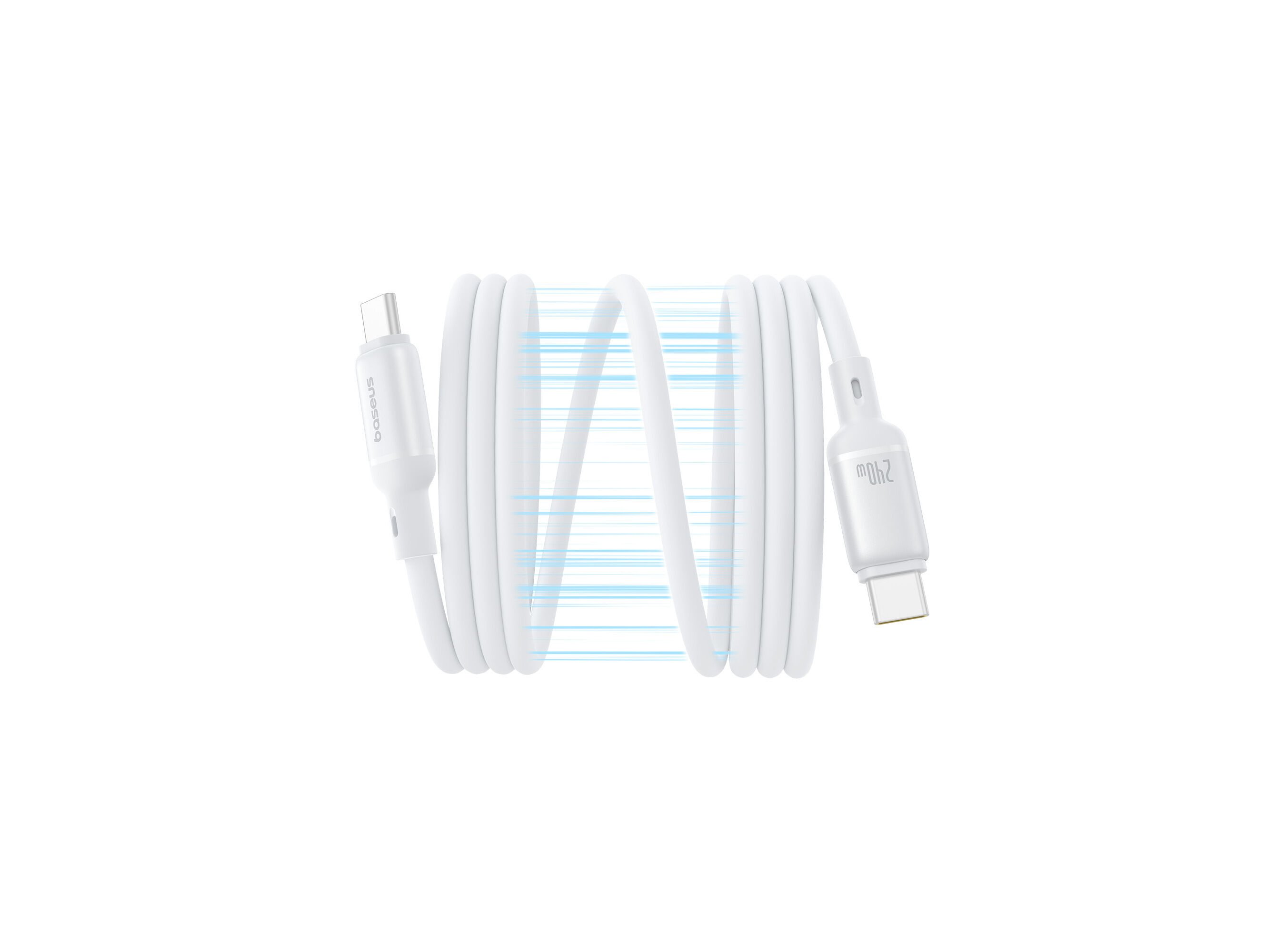 CABO MAGNETICO BASEUS MOON WHITE PICOGO USB-C/USB-C image number 2