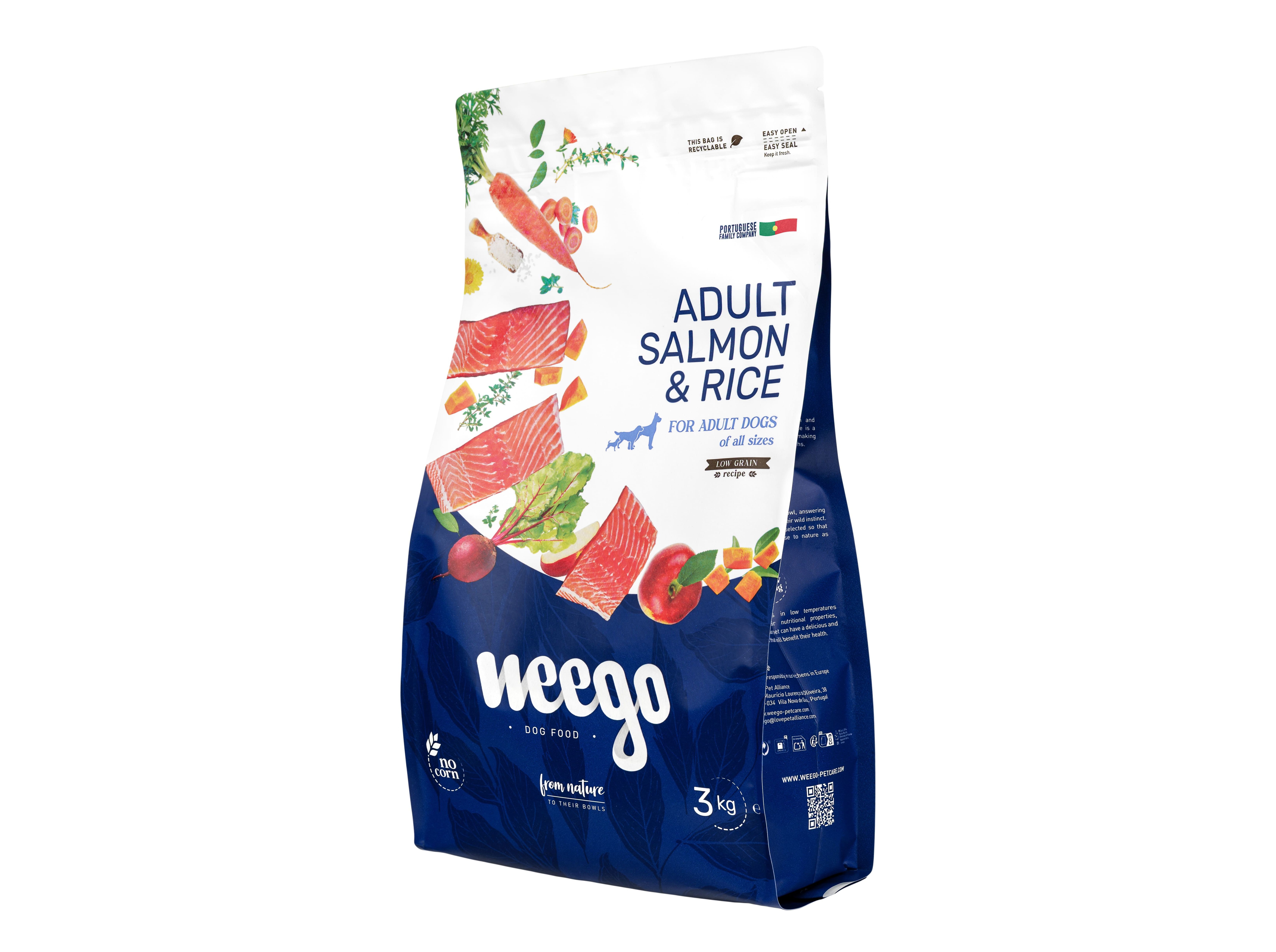 RA&Ccedil;&Atilde;O PARA C&Atilde;O WEEGO LOW GRAIN SALM&Atilde;O 3KG