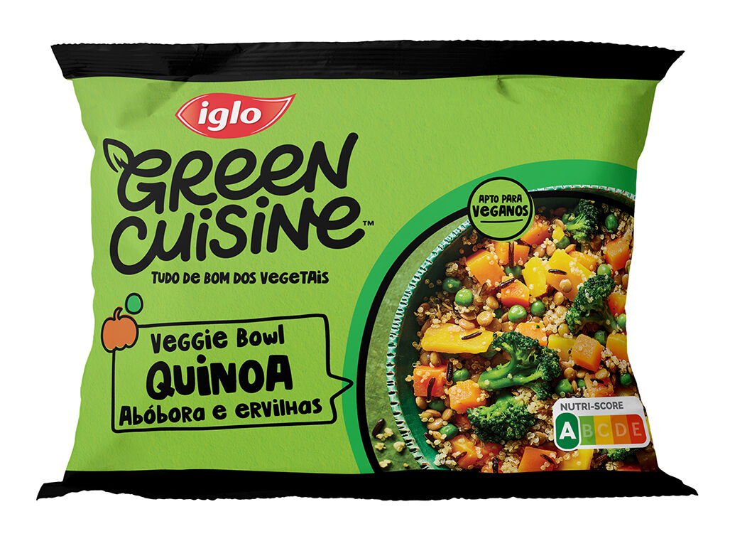 VEGGIE BOWL IGLO GREEN CUISINE QUINOA E AB&Oacute;BORA 350G