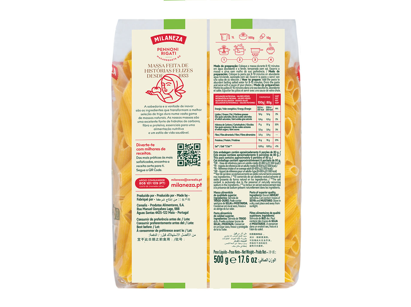 MACARRONETE MILANEZA GRAND PEN RIGA 500G image number 1