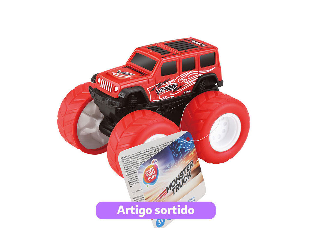 CARRO FRIC&Ccedil;&Atilde;O ONE TWO FUN 9CM MODELOS SORTIDOS image number 1