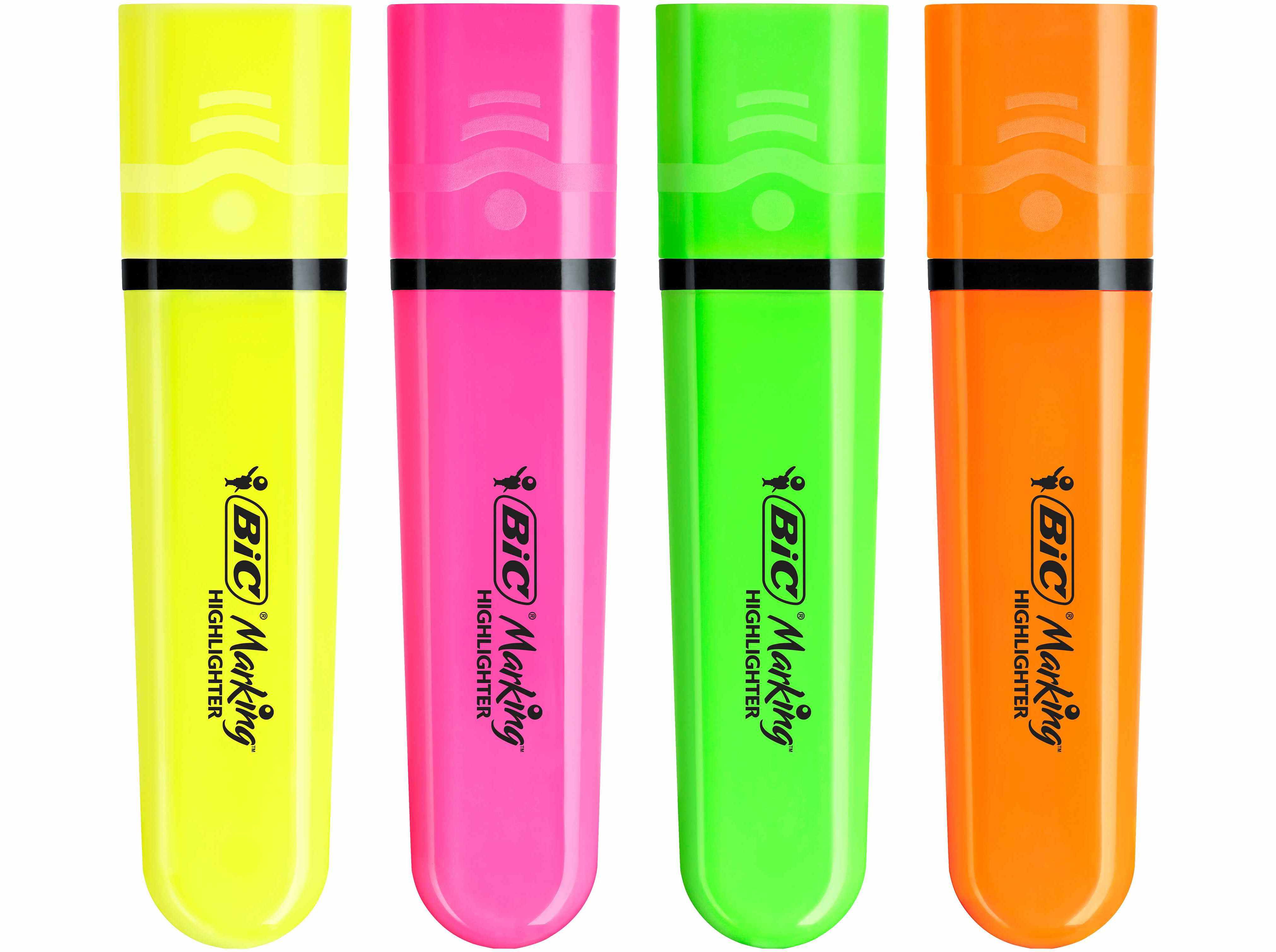 SUBLINHADORES BIC NEON 4 UNIDADES CORES SORTIDAS image number 1