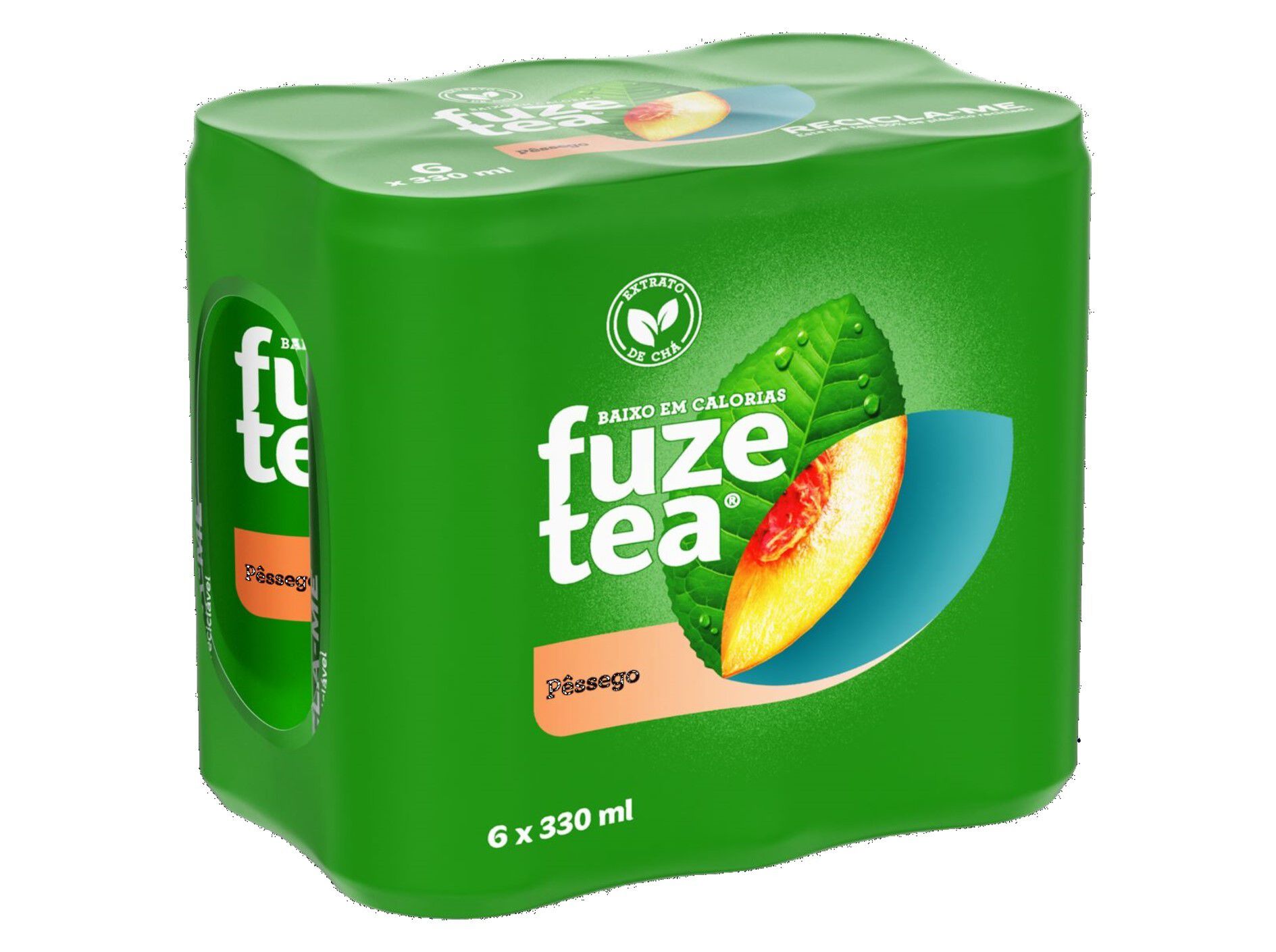 ICE TEA FUZE TEA PESSEGO LATA 6X0.33L image number 1