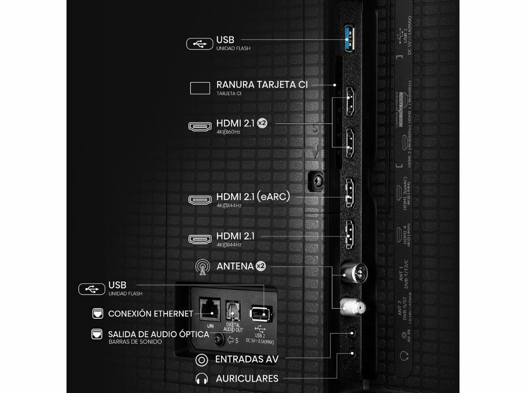 TV ULED MINI LED HISENSE 55U7Q (55" SMART 4K 139CM) image number 9