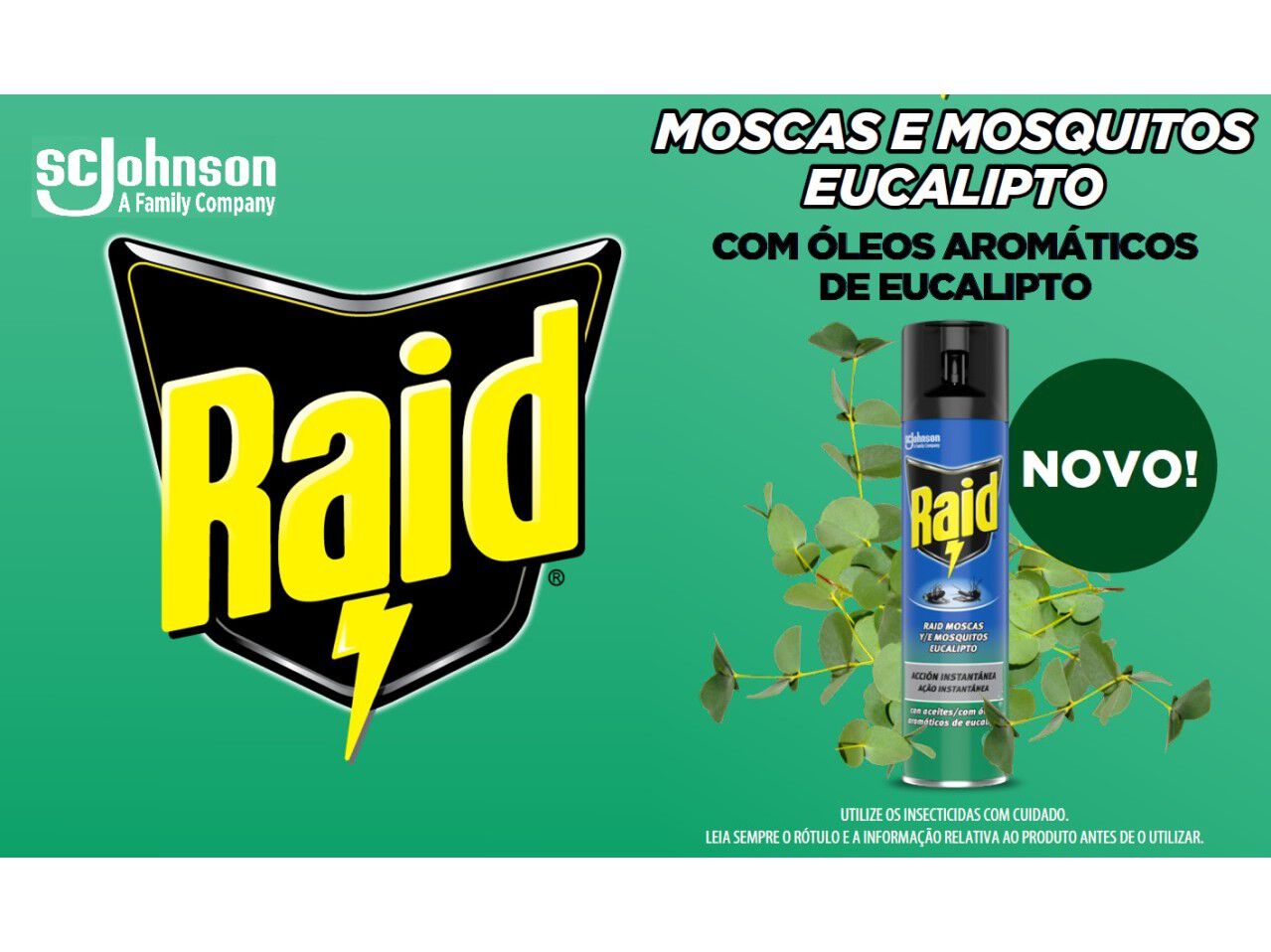 INSECTICIDA RAID MOSCAS&MOSQUITOS EUCALIPTO 400ML image number 2