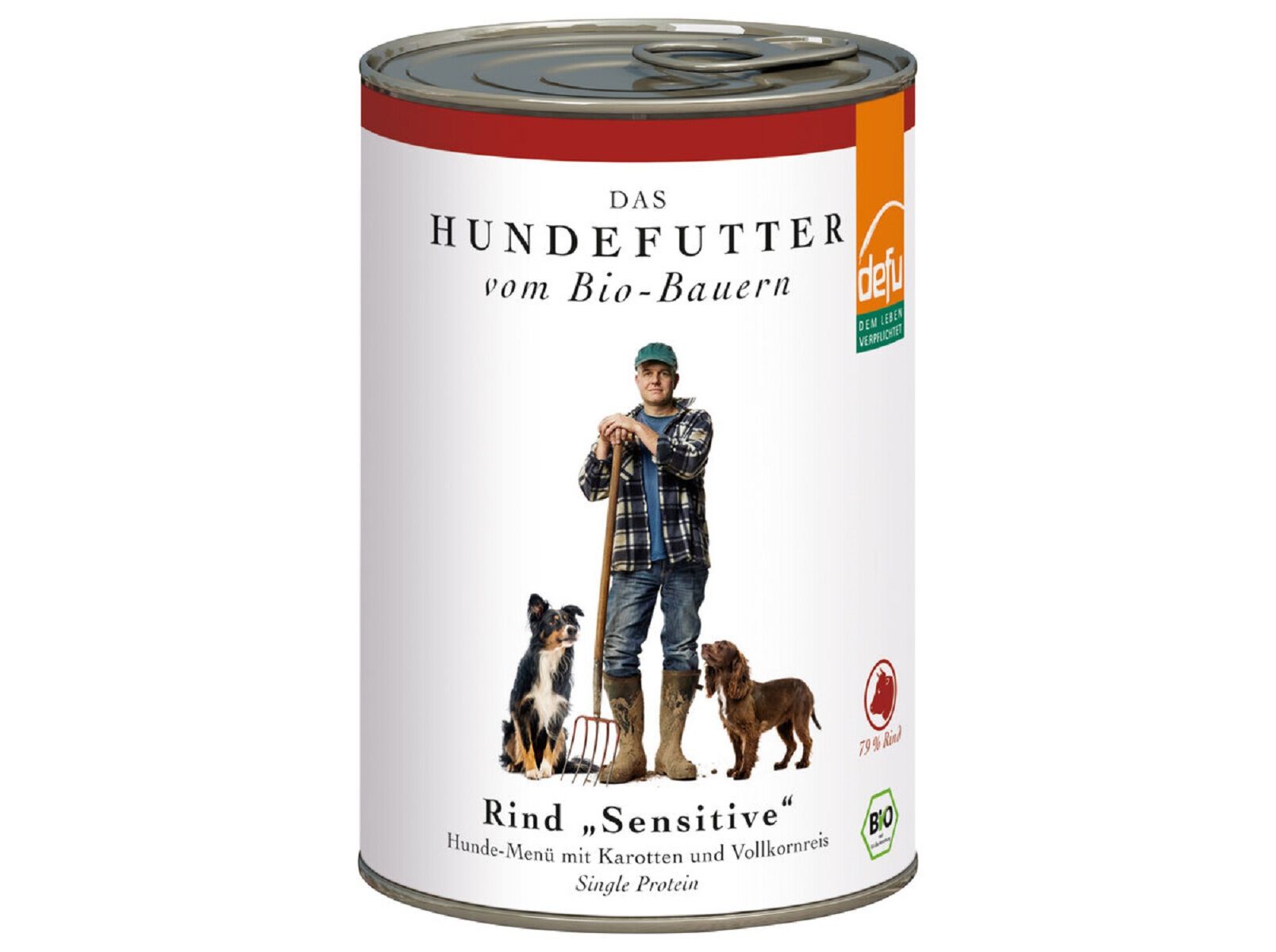 COMIDA H&Uacute;MIDA BIO C&Atilde;O DEFU SENSITIVE BOVINO 410G image number 0