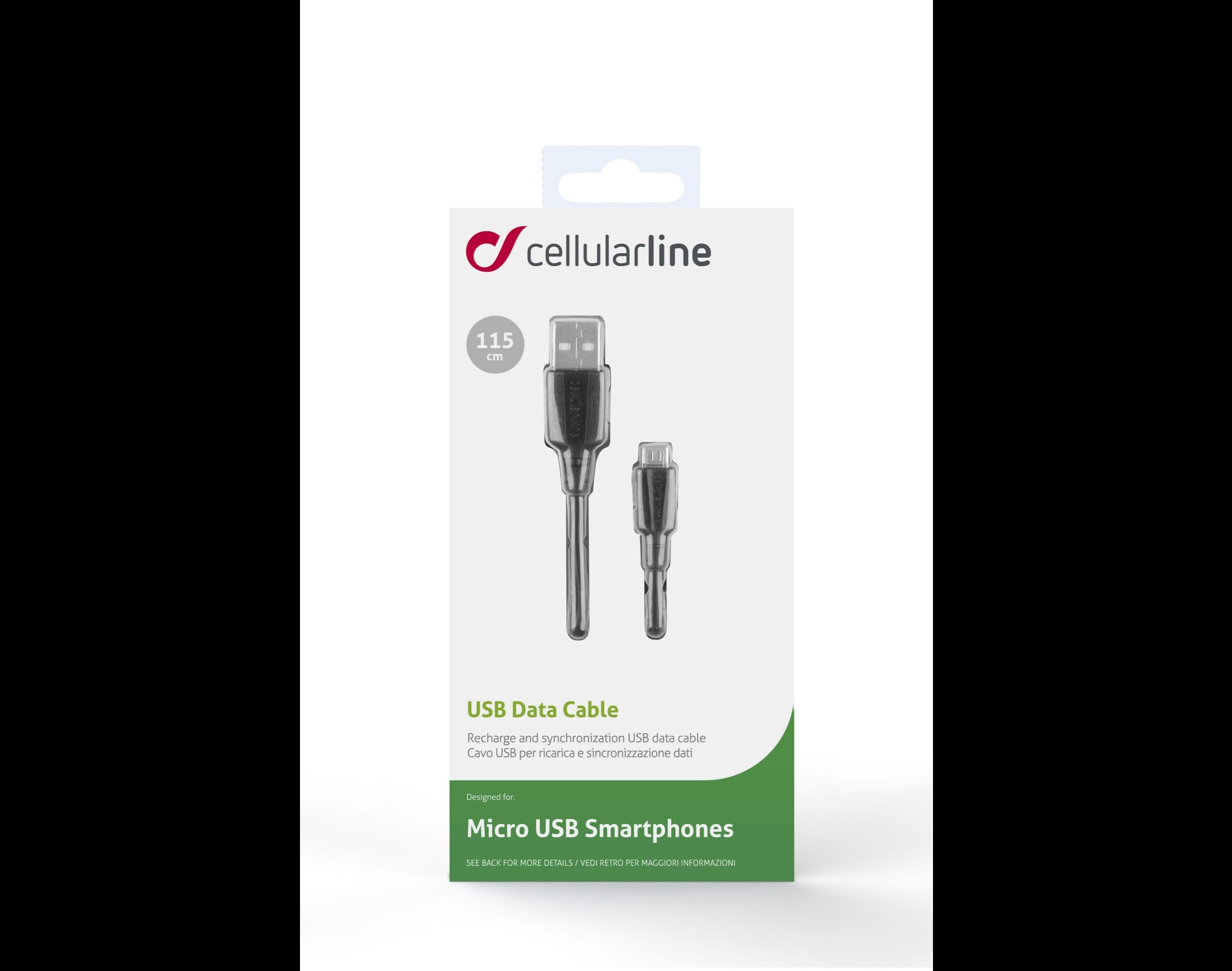 CABO MICRO USB CELLULARLINE PRETO 1.2M image number 0