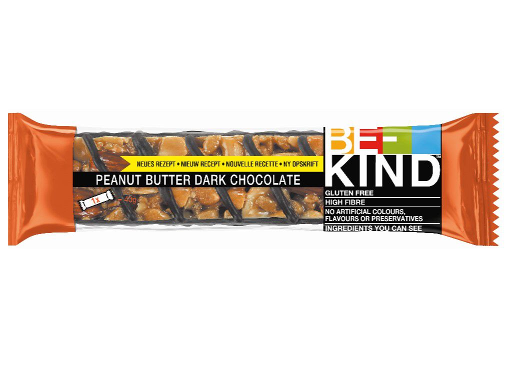 BARRA BE-KIND MANTEIGA AMENDOIM E CHOCOLATE NEGRO 40G