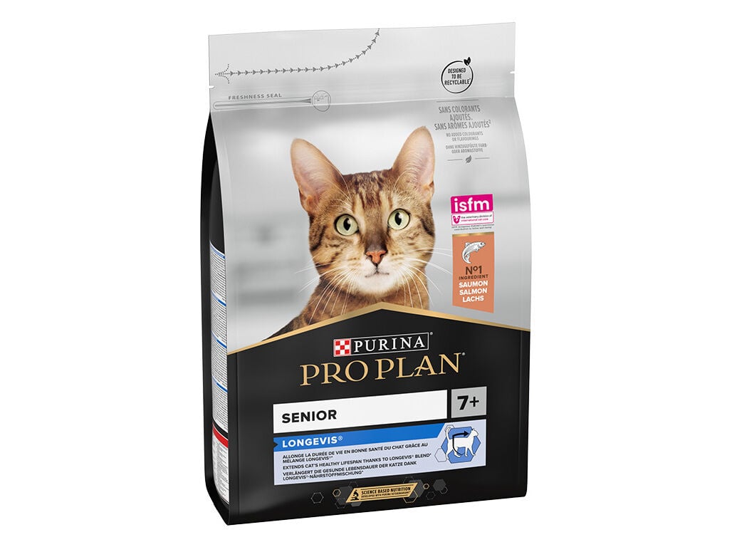RA&Ccedil;&Atilde;O PARA GATO PRO PLAN ADULTO +7 SALM&Atilde;O 3KG image number 1