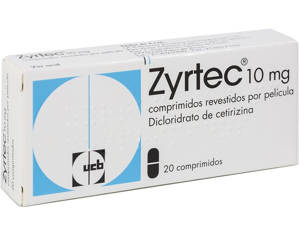 COMPRIMIDOS ZYRTEC 10MG 20UN image number 0