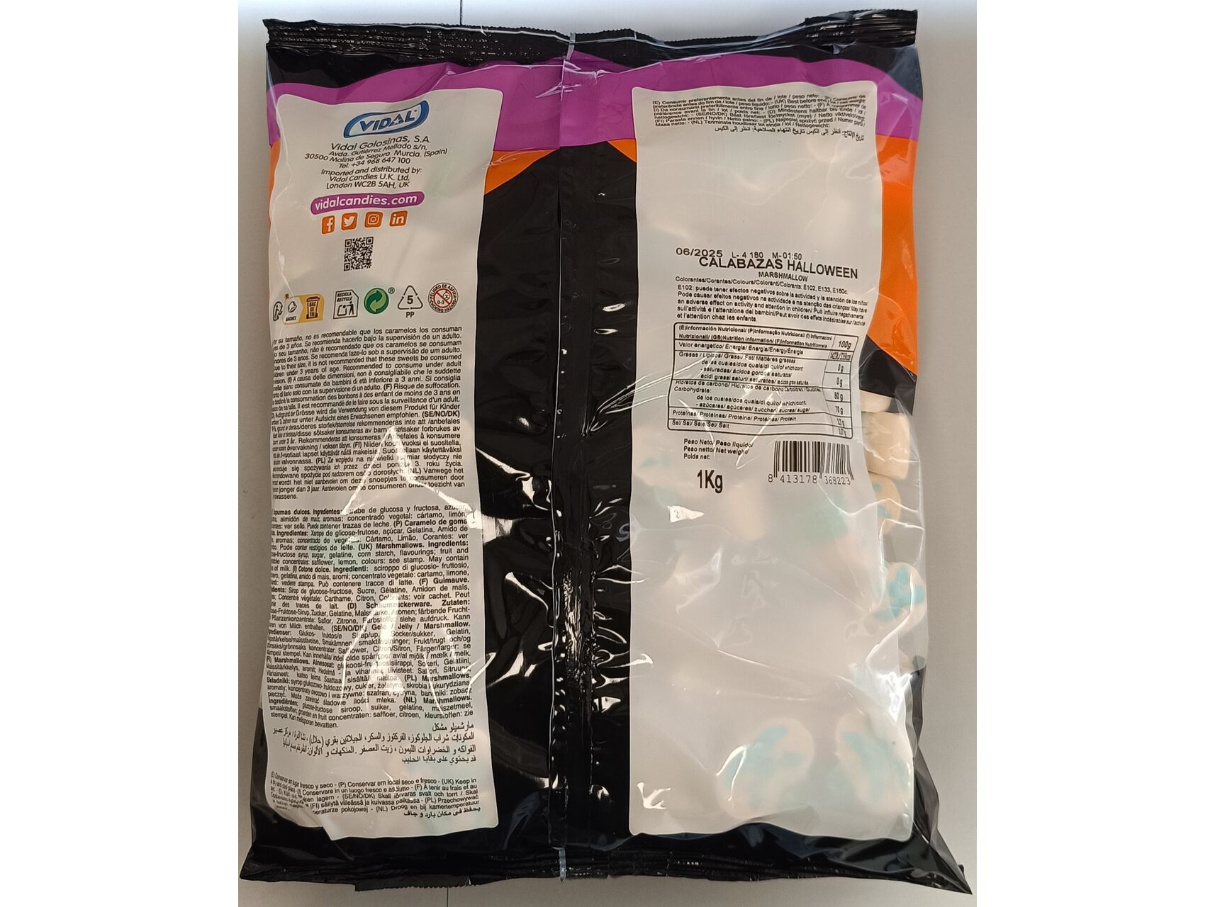 GOMAS VIDAL MARSHMALLOW AB&Oacute;BORAS 1KG image number 1