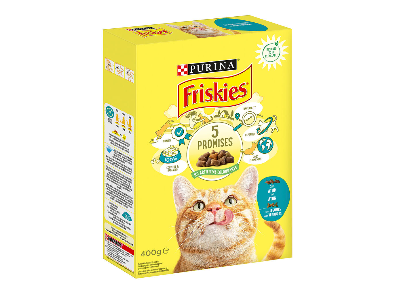 RA&Ccedil;&Atilde;O PARA GATO FRISKIES COM ATUM E LEGUMES 400G