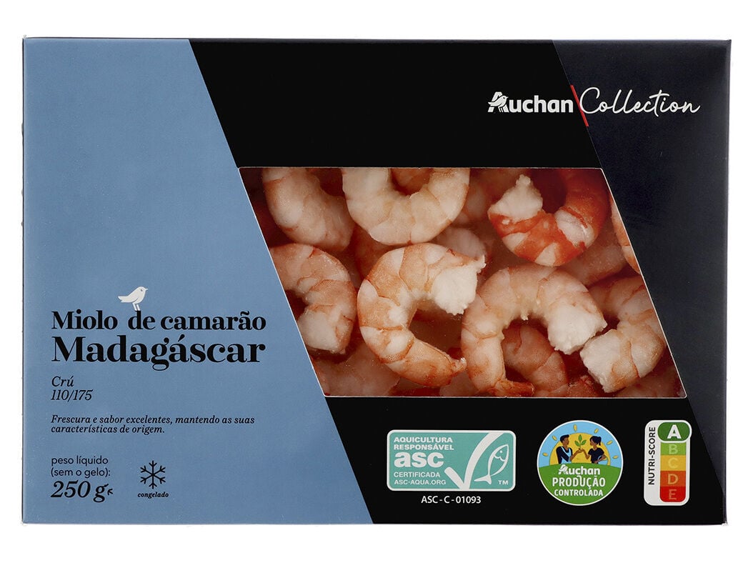 MIOLO DE CAMAR&Atilde;O AUCHAN COLLECTION CULTIVAMOS O BOM MADAG&Aacute;SCAR 110/175 ASC 250G