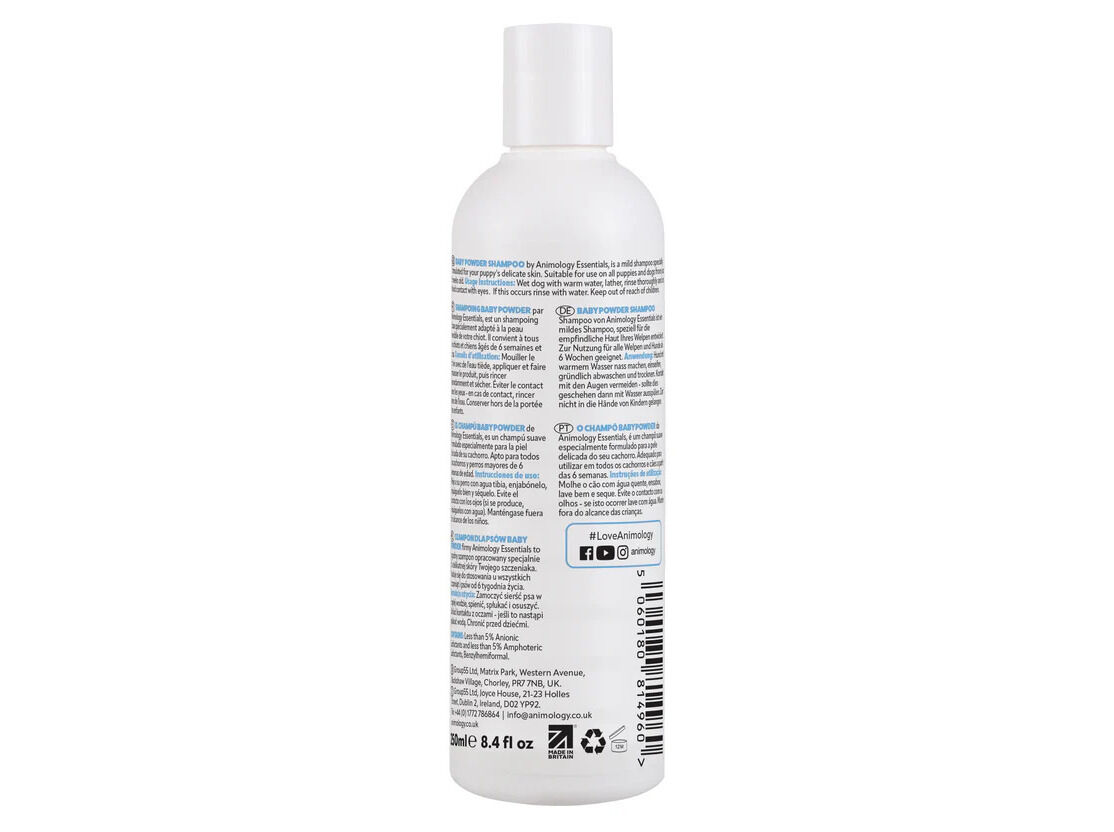 CHAMP&Ocirc; C&Atilde;O ANIMOLOGY BABY POWDER 250ML image number 1