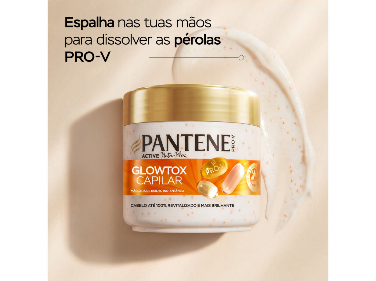 M&Aacute;SCARA DE CABELO PANTENE GLOWTOX 300 ML image number 4