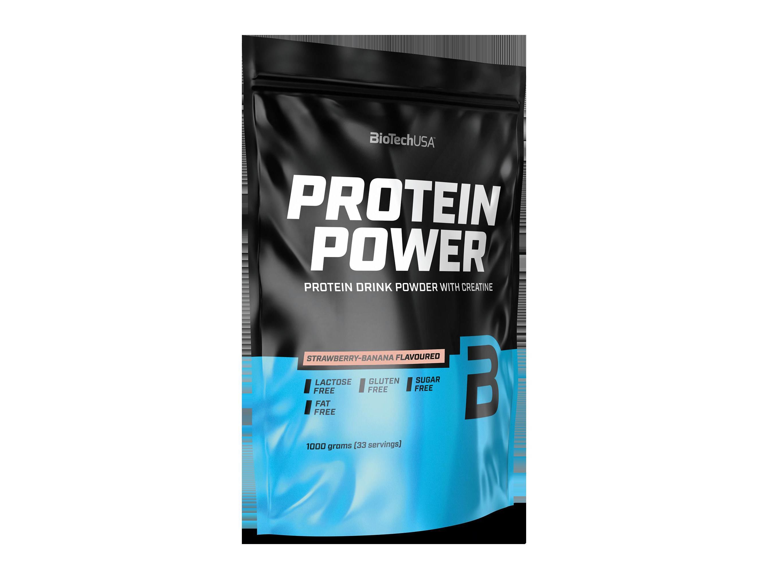 PROTEINA POWER BIOTECH USA MORANGO BANANA 1KG image number 0