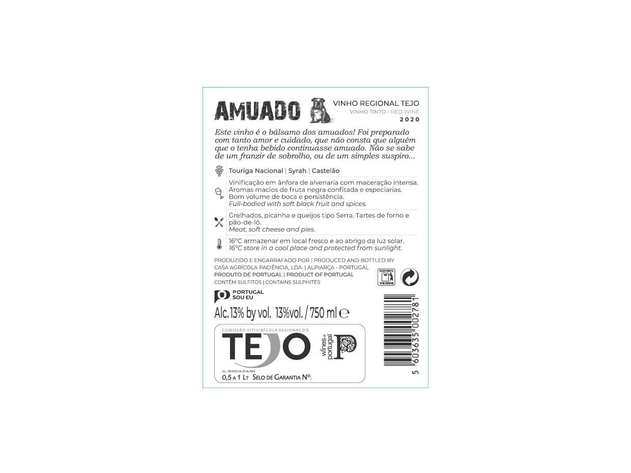 VINHO TINTO AMUADO PRIVATE COLLECTION TEJO 0.75L image number 1