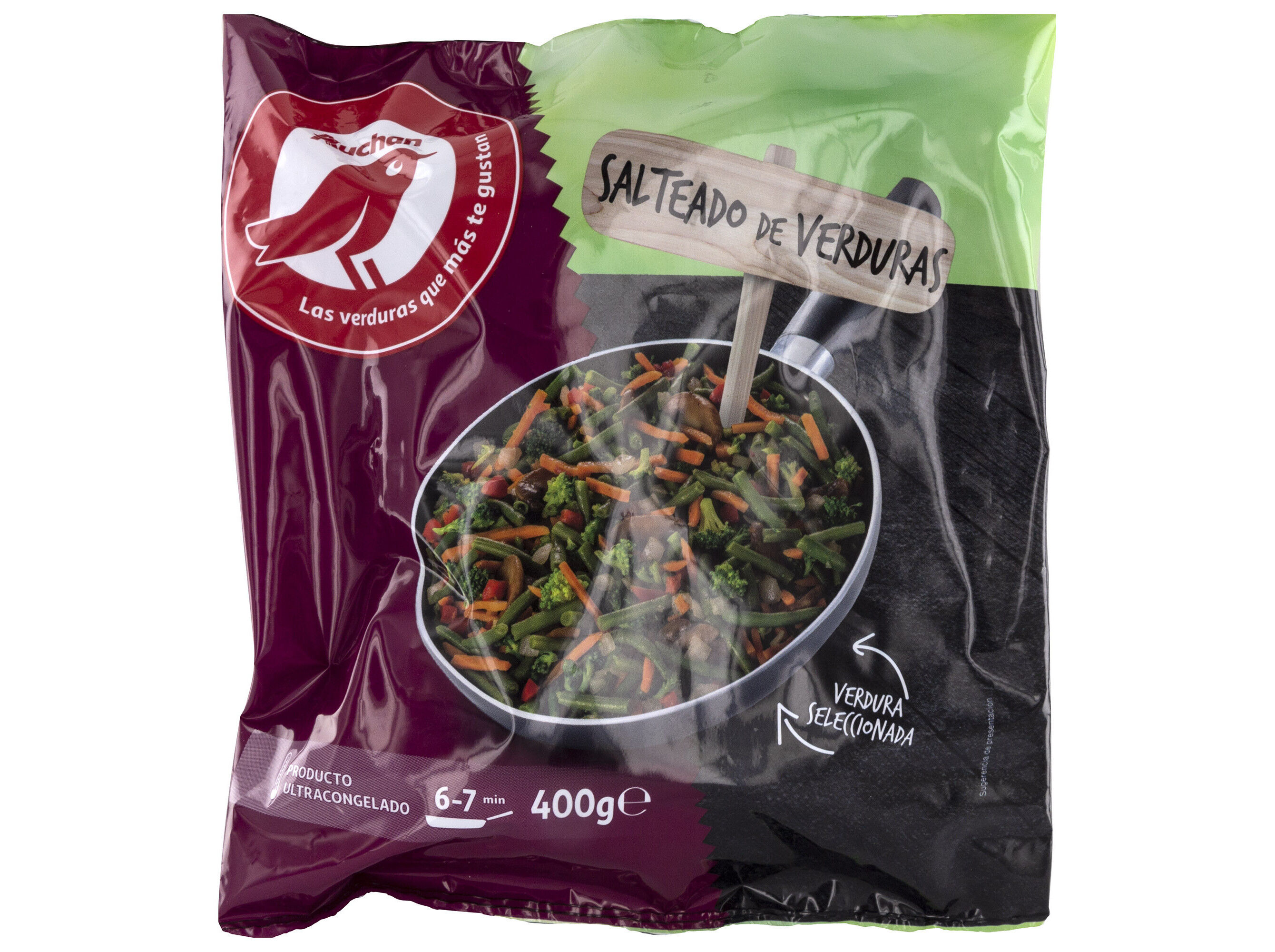 SALTEADO AUCHAN VERDURAS 400G