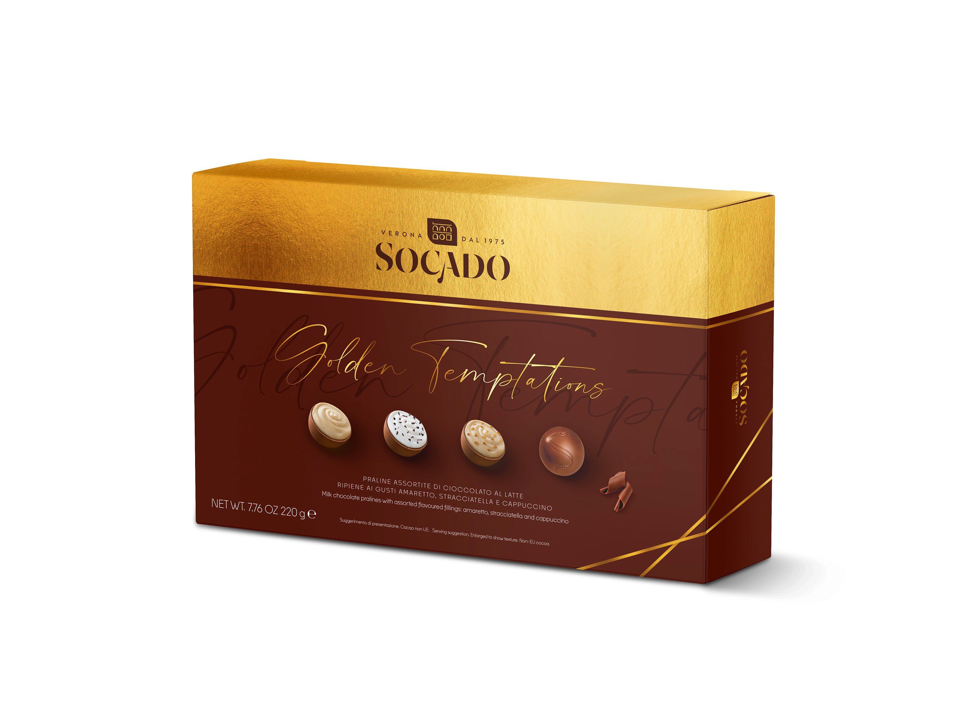 BOMBONS SOCADO GOLDEN TEMPTATION 220G image number 0