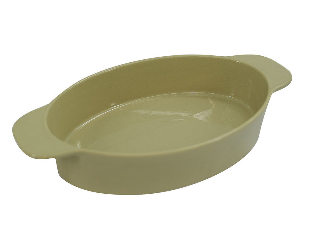 PRATO PARA FORNO GR&Eacute;S ACTUEL BEGE 26X18CM