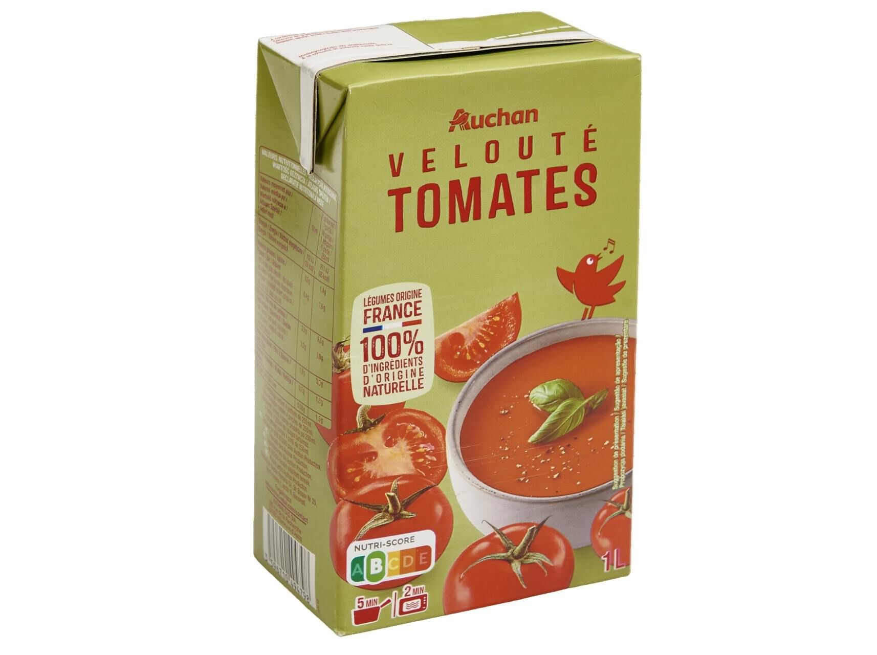 CREME DE TOMATE AUCHAN 1L