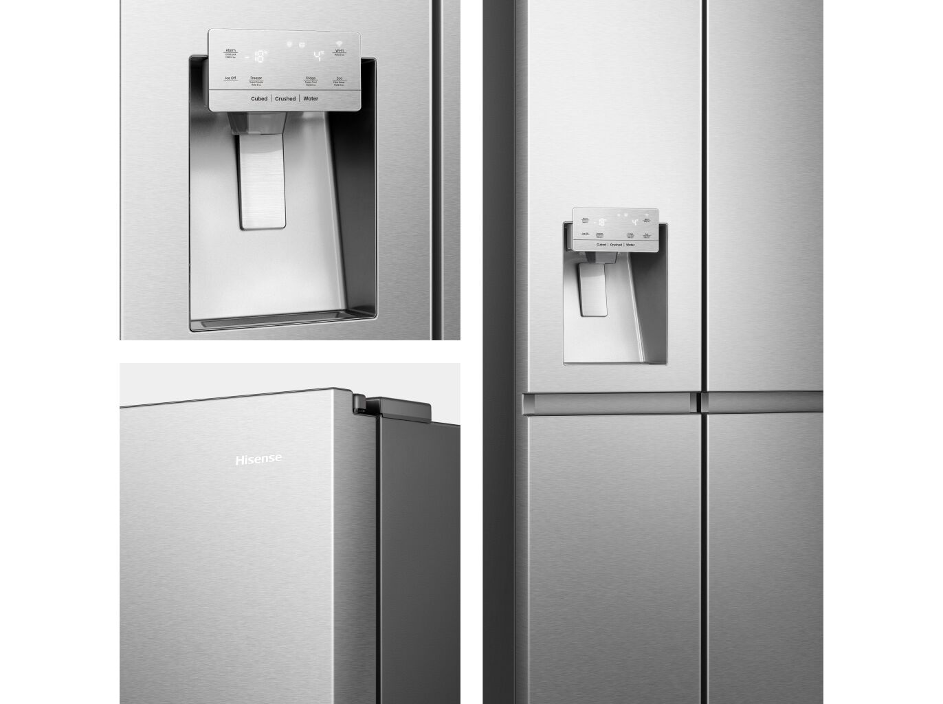 FRIGOR&Iacute;FICO AMERICANO HISENSE RS818N4TIE1 (NO FROST E 179CM 632L LOOK INOX) image number 5