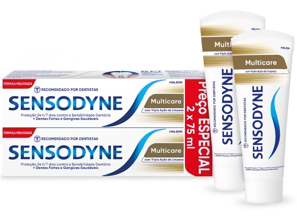 PASTA DE DENTES MULTICARE SENSODYNE 2X75ML