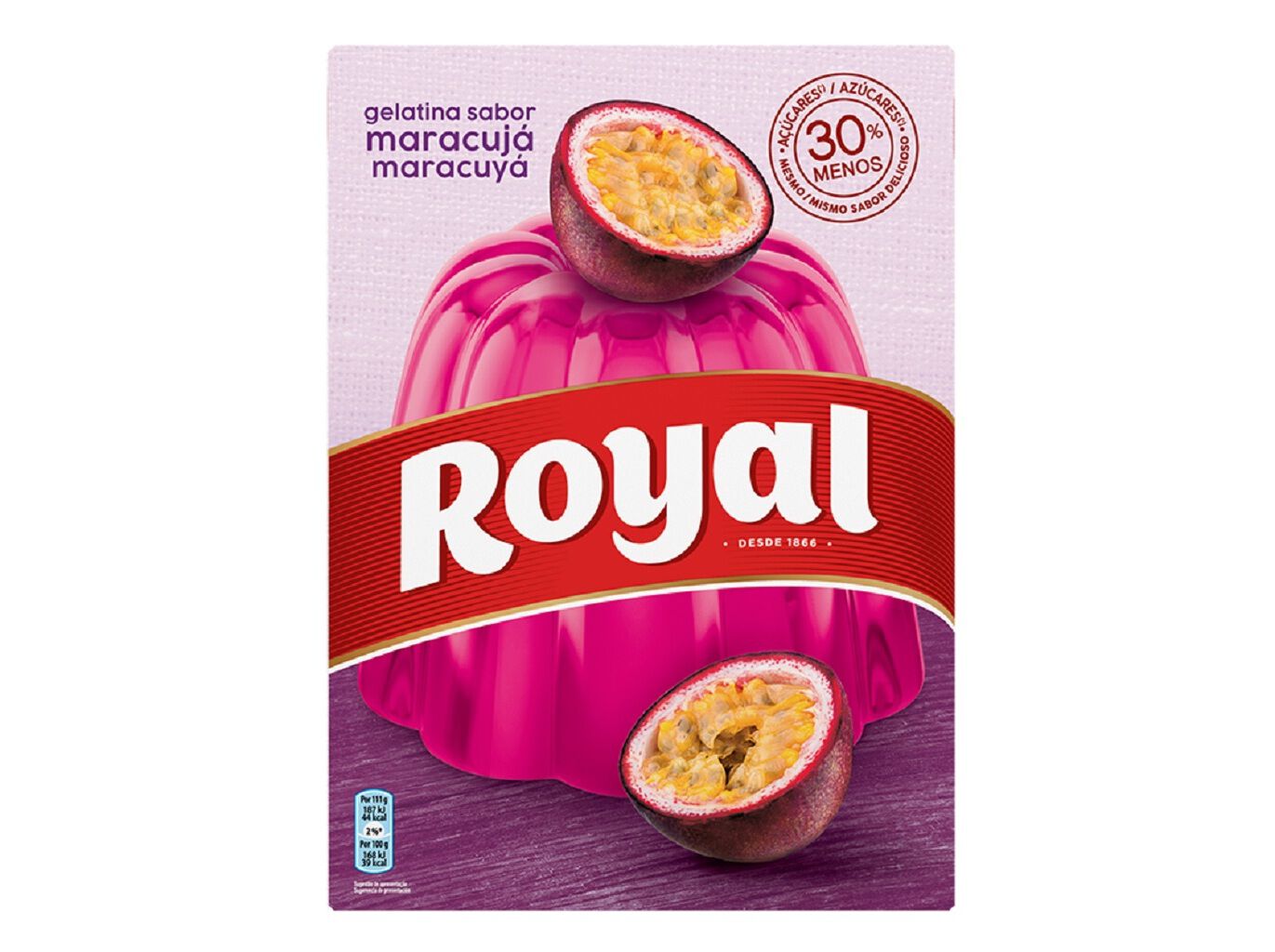 GELATINA ROYAL MARACUJ&Aacute; 2X57G image number 0