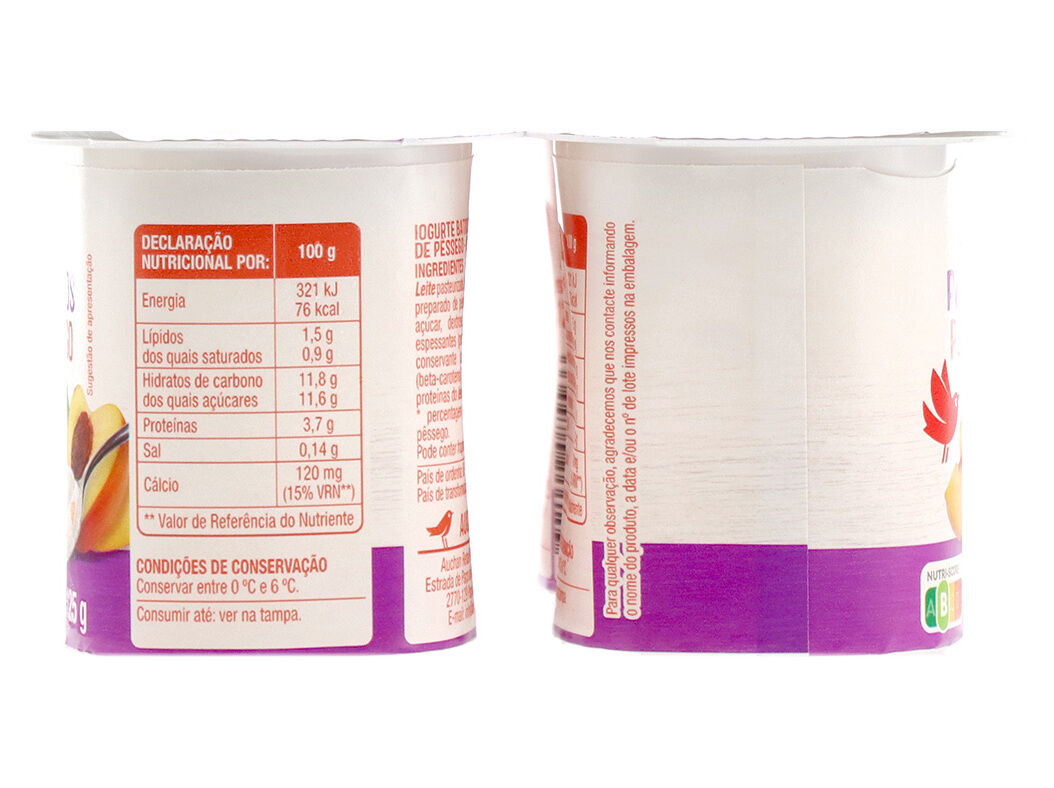 IOGURTE AUCHAN PEDA&Ccedil;OS P&Ecirc;SSEGO 4X125G image number 1