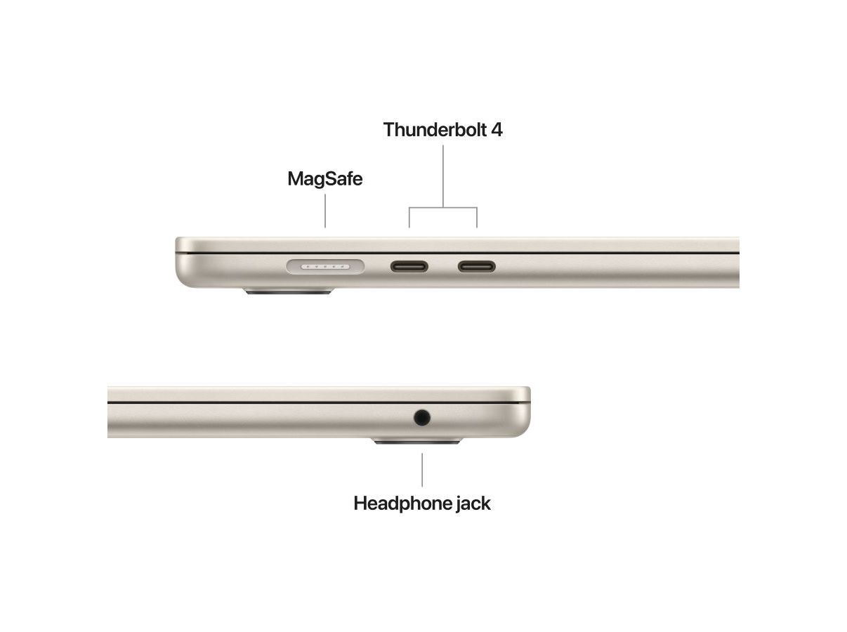 MACBOOK AIR APPLE (13" M4 0-CORE CPU 10-CORE GPU RAM:16GB 512GB SSD STARLIGHT) image number 4