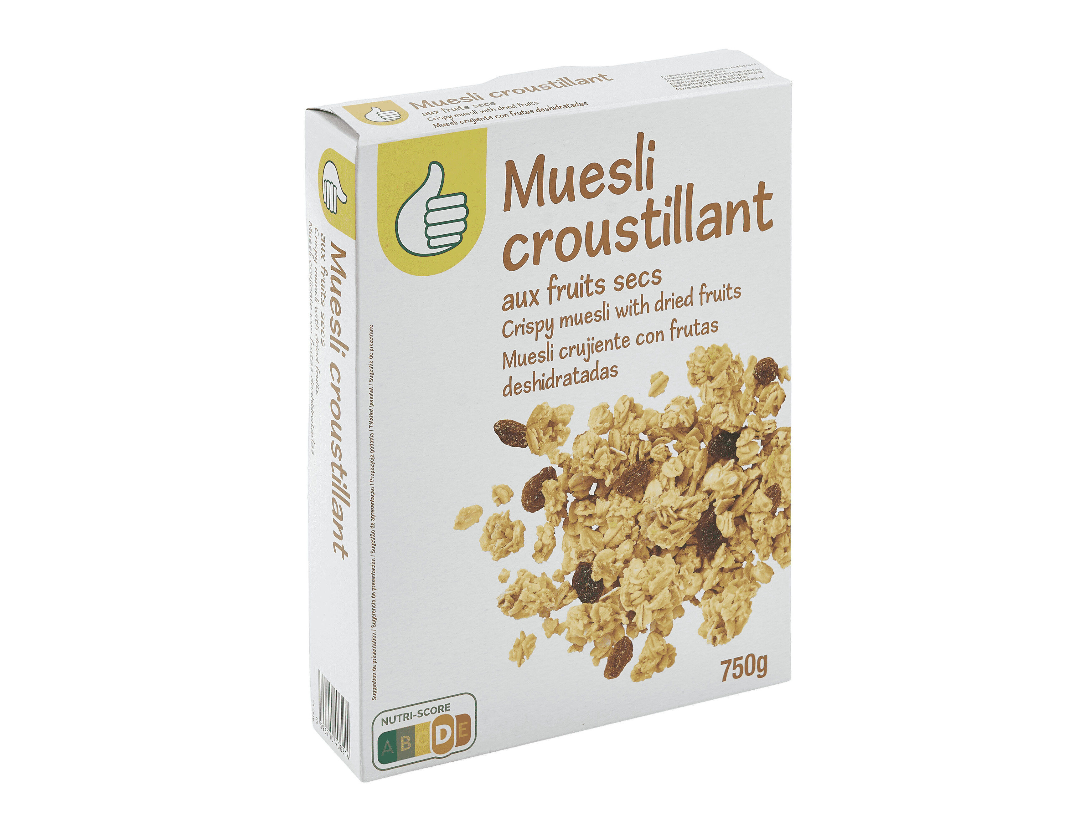 MUESLI POLEGAR COM FRUTOS SECOS 750G