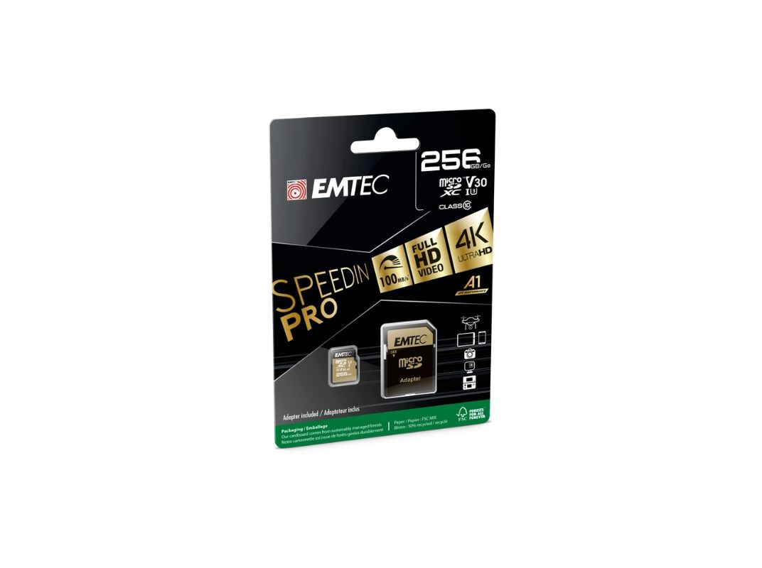 MICROSD EMTEC SPEEDINPRO UHS-U3 256GB